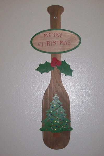Christmas Tree Paddle Wall Hanging