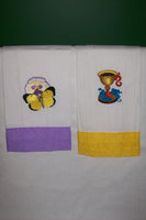 Decorative Embroidered Butterfly Towel