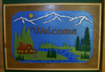 3-D Cabin Welcome Sign