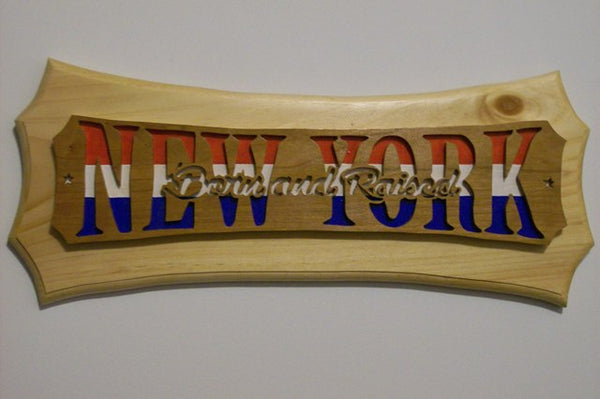 Born and Raised New York Wall Hanging