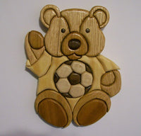 Soccer Bear Intarsia