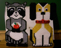 Animal Dish Soap Holders-Dog and Raccoon